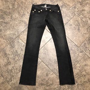 ❌SOLD❌TRUE RELIGION BLACK JOHNNY SUPER T JEANS